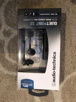 Active noise cancelling headphones.