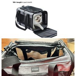 17.5x11x11 Inches Cat, Dog Carrier for Pets Up to 16 Lbs