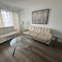 5 Piece Leather Sofa Set