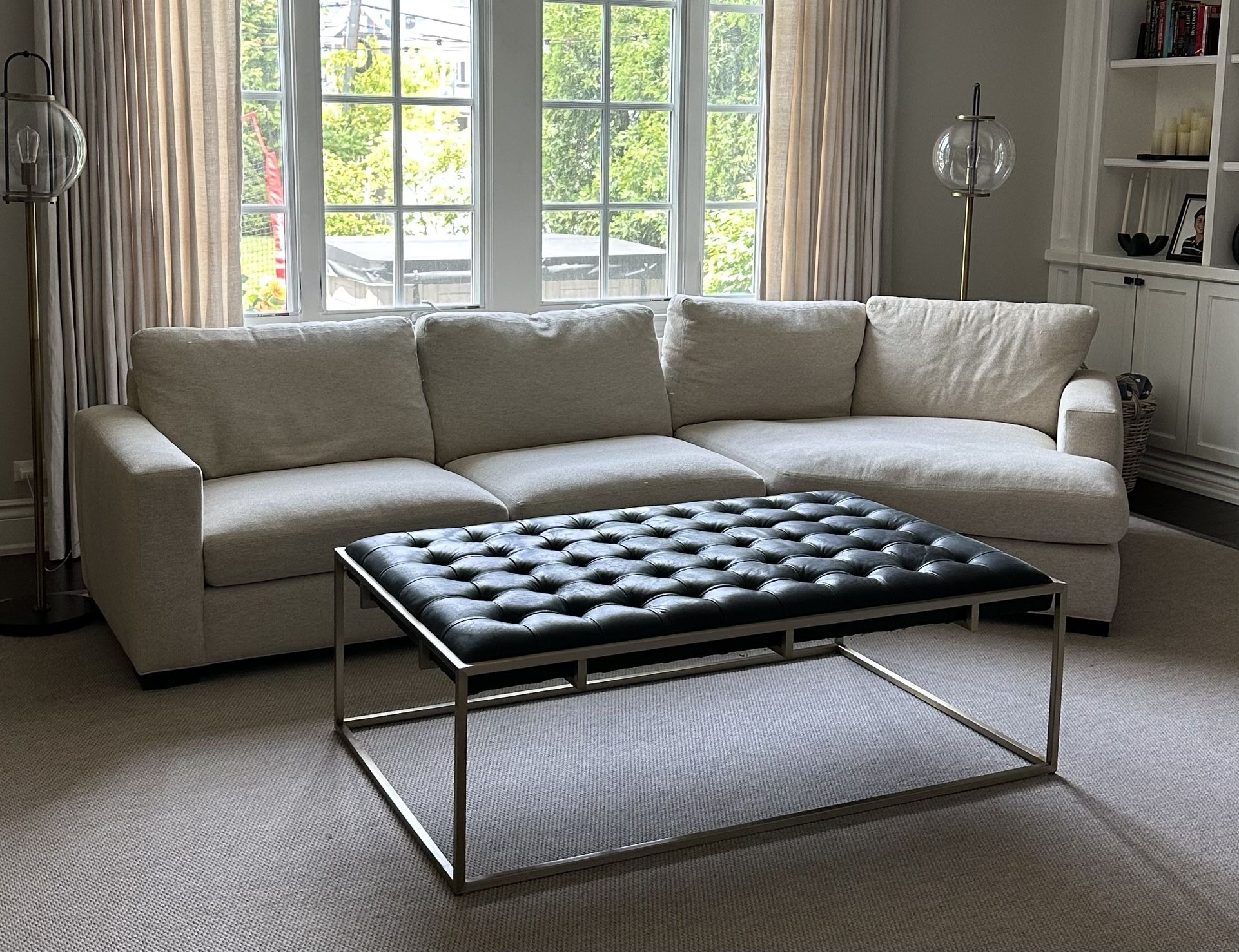 Room and board Neutral Sectional With Chaise
