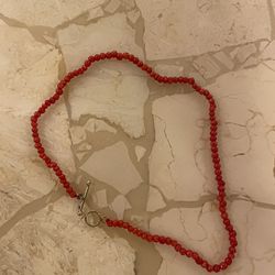Vintage Red Coral Bracelet / Anklet 