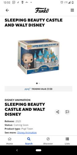 Sleeping Beauty Castle And Walt Pop