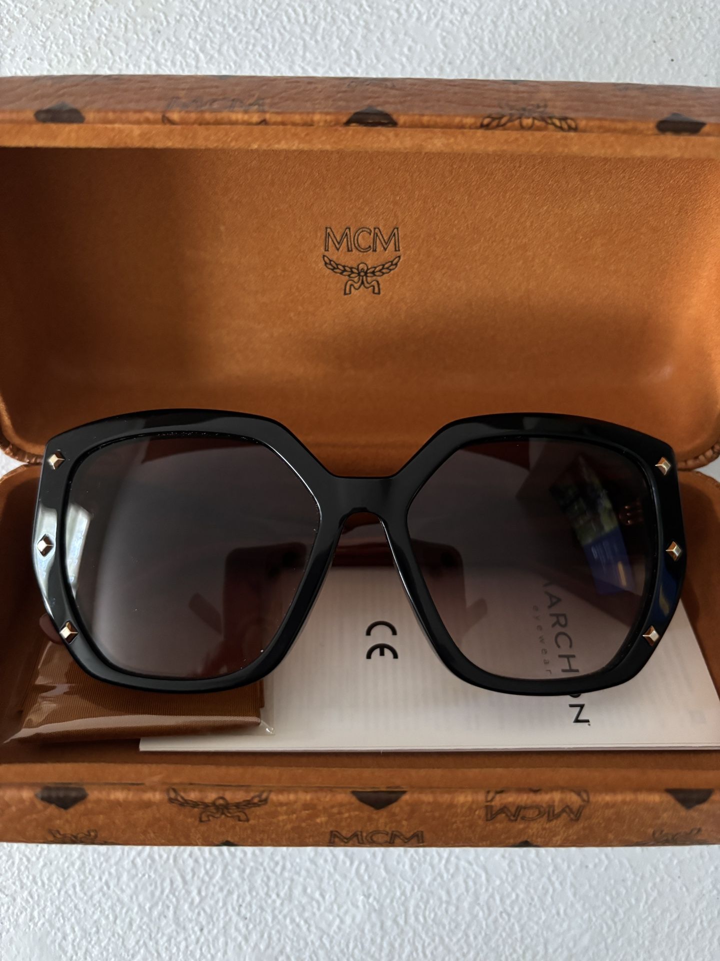 MCM Gold Studded Sunglasses