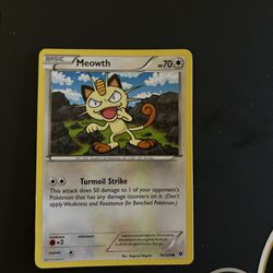 2016  Meowth 74/124  XY Fates Collide Pokemon TCG Card NM
