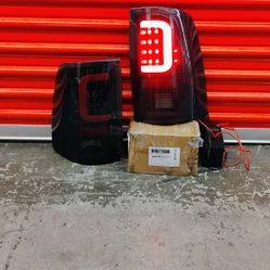 Smoked Rear Lights LED DRL 3D for 1500/2500/3500 Dodge Ram 2009_2017