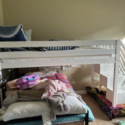 Twin Loft Bed With Stairs