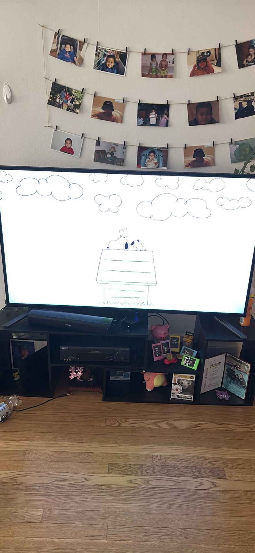 TV WITH APPLE TV AND SOUNDBAR