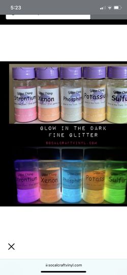 Glow In The Dark glitter And Mica Powder Glitter Glitter Chimp Brand NEW