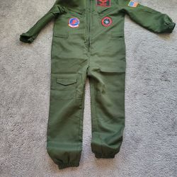 Halloween Costume Maverivk Flight Suit Pilot Kids Boys Medium