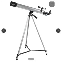 Vivitar 60x/120x Refractor Telescope with Full-Size Adjustable Tripod – Great for Beginners & Kids!