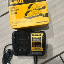 Dewalt  Batteries  And  Charger    Brand  New