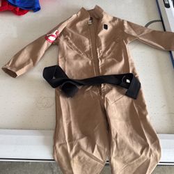Kids Small Probably Ghostbusters Jumpsuit With Belt