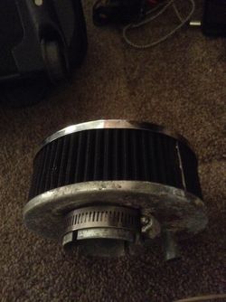Chrome air filter with cleanable cartridge - Fits Many Carburators- Was Used for a short time on a Vw