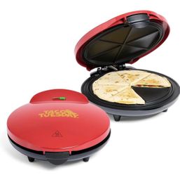 Deluxe 10-inch 6-Wedge Electric Quesadilla Maker easy clean & indicator light