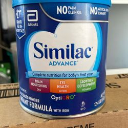 1 Can Similac Baby Formula 