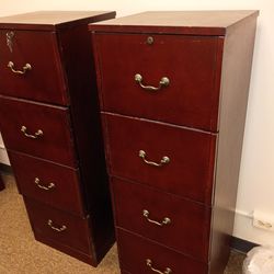 All wood file cabinets