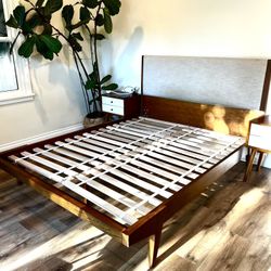West Elm Modern Queen Bed Frame 