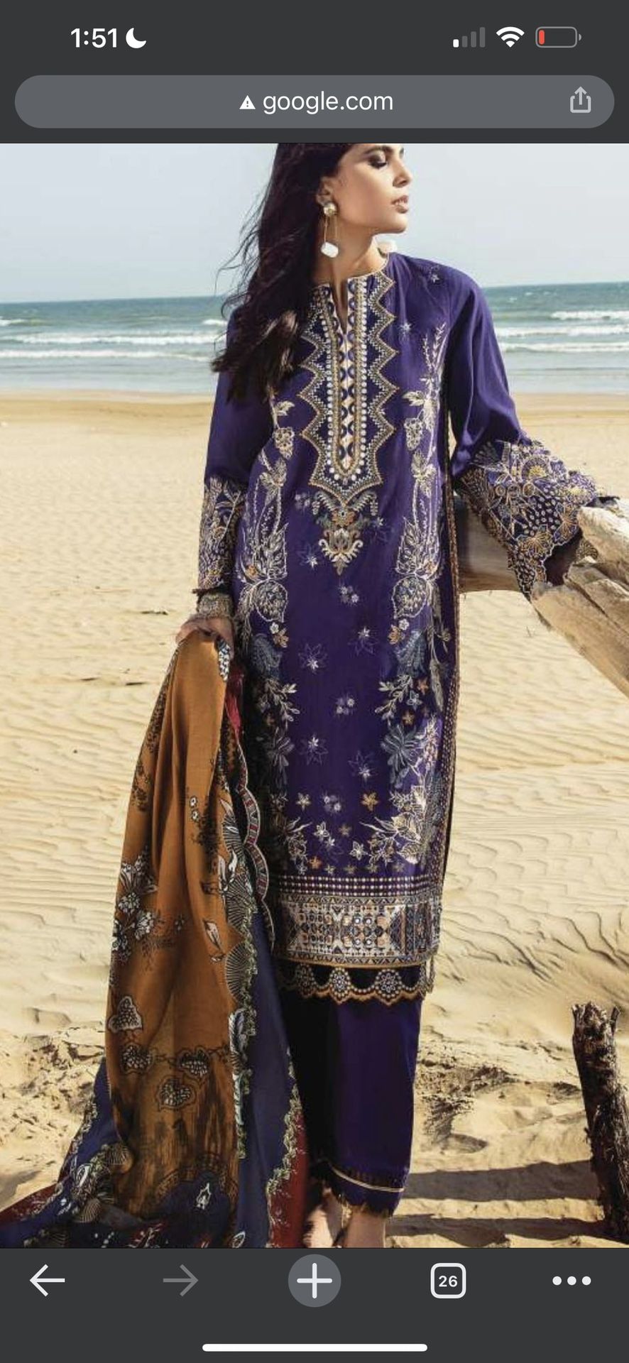 New 3 piece Laxauary Winter Salwarkameez Xl Baroque