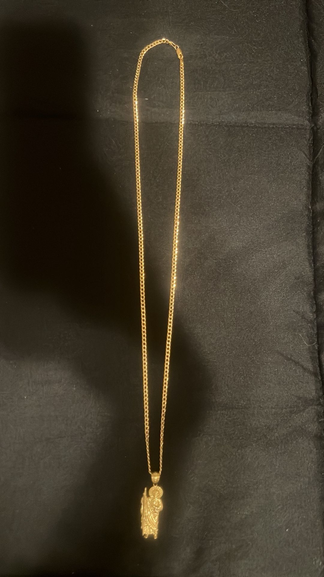 San Judas Pendant And Chain Set 