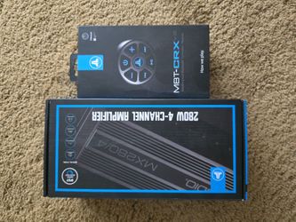 JL Audio MBT-CRX v2 Bluetooth Controller & MX280/4 Amplifier