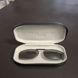 Polar Optics Premium Clip On Expandable Sunglasses With Hard Case
