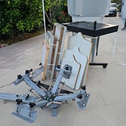 Screen Printing Setup 