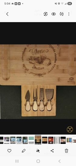 Charcuterie Board With Tools, See 2 Pics