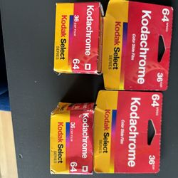 2 New Rolls Kodak Select 35 mm Kodachrome 64