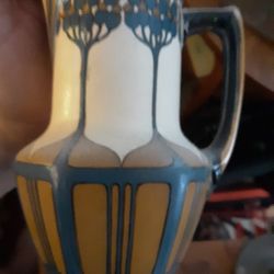 Metlach Craftsman Art Nouveau Pitcher Vase Arts And Crafts Craftsman Antique 1900