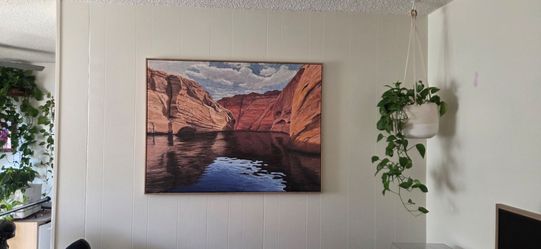 Large painting desert landscape