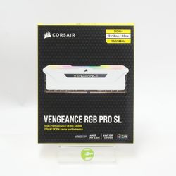 Corsair Vengeance PRO SL RGB 32GB (2x16GB) RAM DDR4 3600MHz CMH32GX4M2D3600C18W