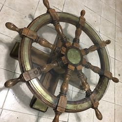 Ship Wheel Table