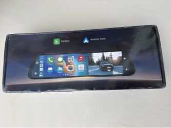100% Brand New in box 12'' 4K Mirror Dash Cam Front and Rear Backup Camera