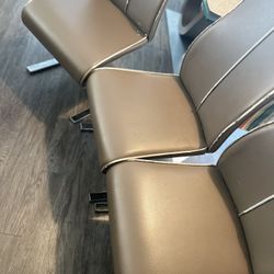 Allista Faux Leather Upholstered Metal Side Chairs