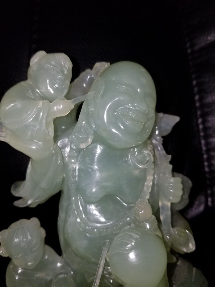 100 YEAR OLD JADE BUDDHA OVER 2 lb.s