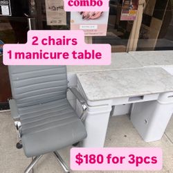 Marble Glass Nails table 