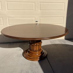 Round Wooden Table 