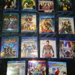 *BUNDLE* Marvel Movies (23) Blue Ray Discs