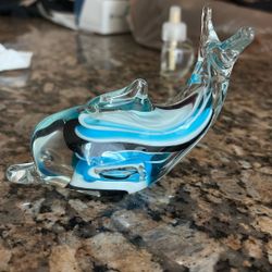 Murano Glass Dolphin Figure