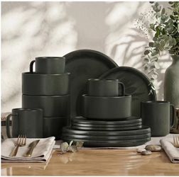 Kitchen Academy Stoneware Dinnerware Sets for 4, 16 Pieces
