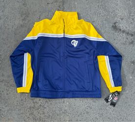 NWT G-III 4Her NFL Los Angeles Rams Full Zip Track Jacket Women's Size XL Blue
