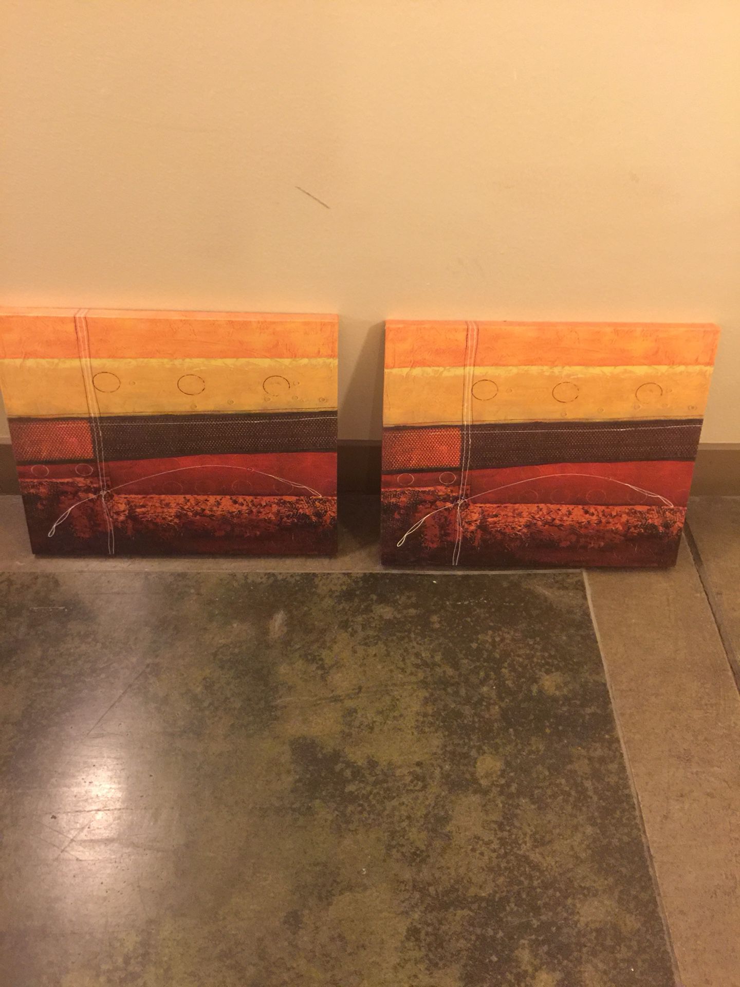 A pair of oil paintings 18”x24”