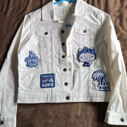 White/Jean Dodgers Jacket
