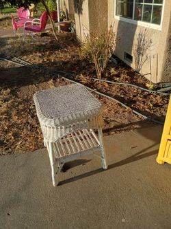 Wicker stool