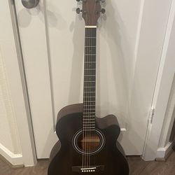 Donner 40 Inch Beginner Acoustic Guitar kit - 40inch (Black Brown)