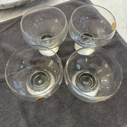 Dessert Dish - Glass Ice Cream Bowls - 4