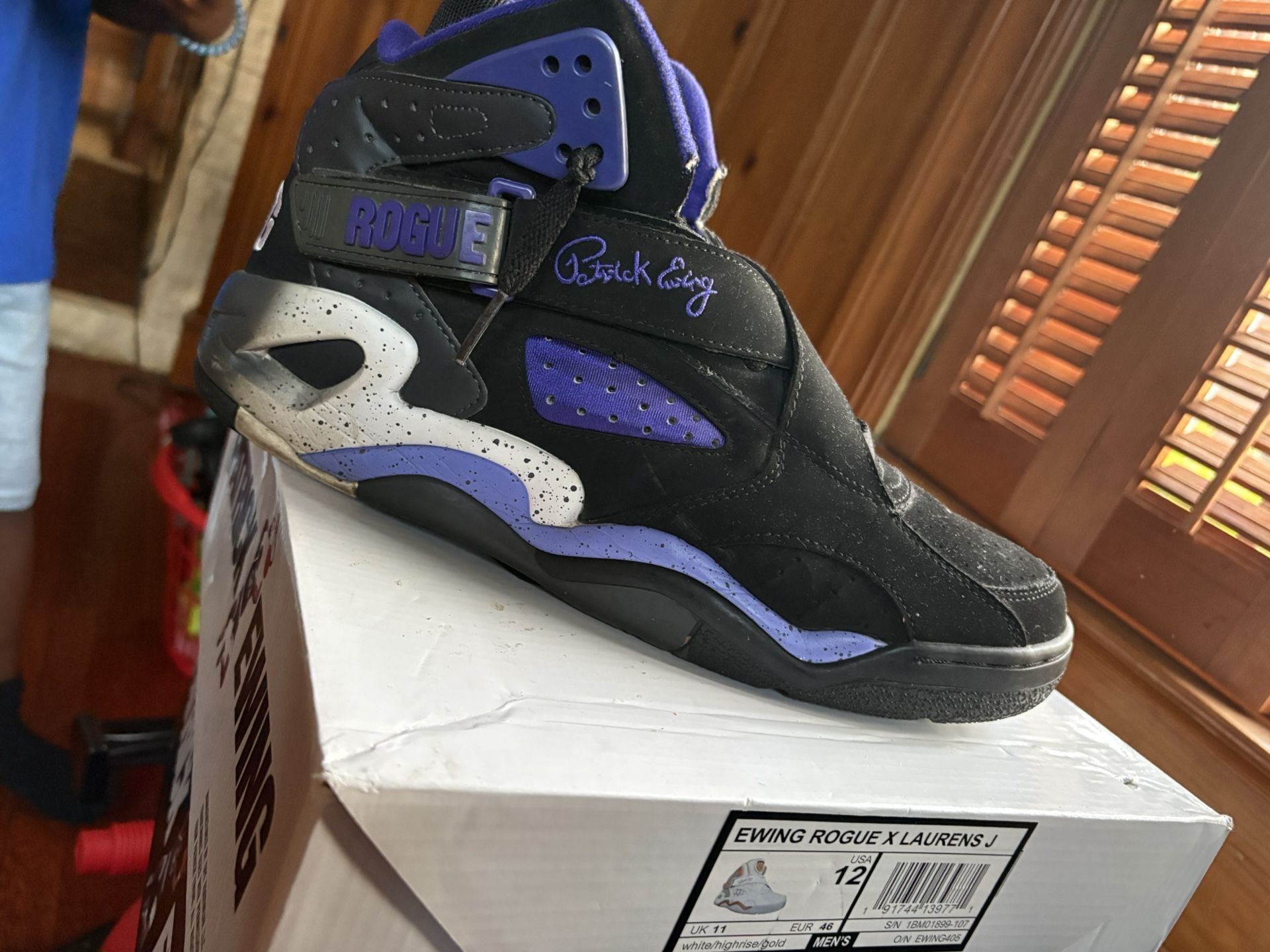 Mens Size 12 Patrick Ewing Shoes Used