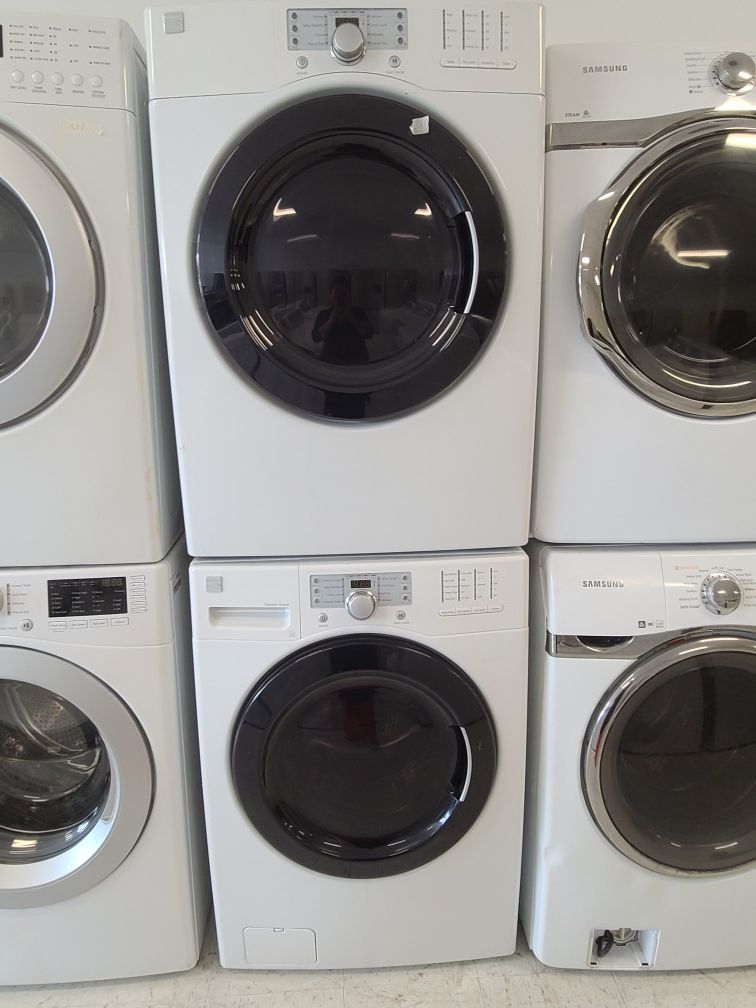 Kenmore front load washer and electric dryer set used in good condition with 90 days warranty