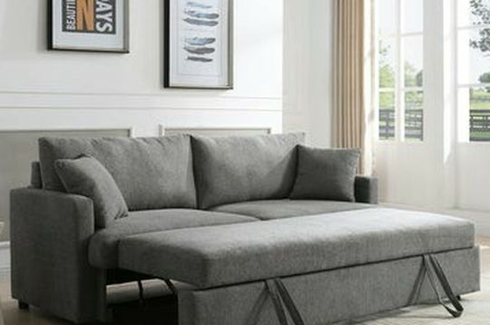 Rebecca Grey Sofa with Pull-Out Bed