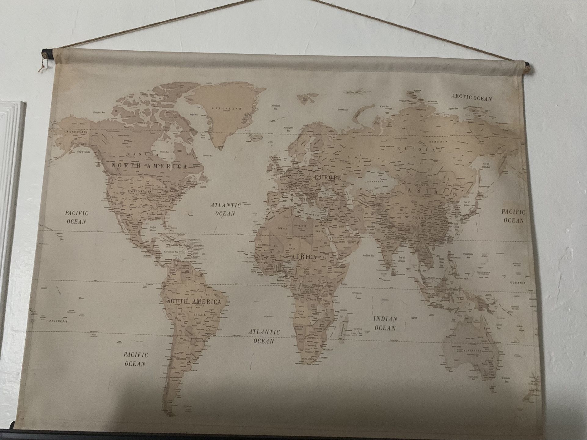 Vintage World Map (Hobby Lobby)